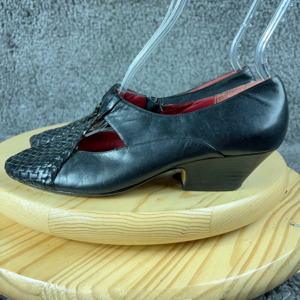 Stephane Kelian Black Woven Heels